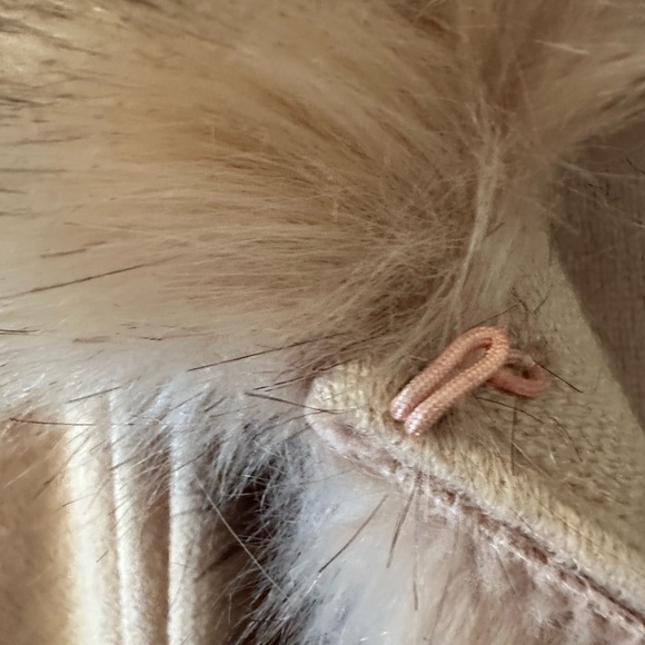 Joseph Ribkoff Pink Quartz Faux Fur Trim Cape Style 203149 - Picture 6 of 9